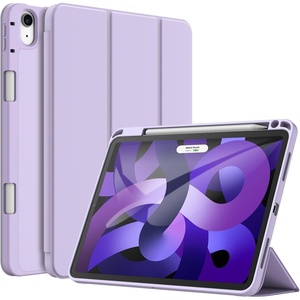 image:imageJETech Case Cover for iPad Air 11 M4M3M2 amp iPad Air 54 109 Black  For iPad Air 11 20262024 amp Air 54 109 20222020 Soft TPU Pencil Holder TriFold Stand Auto WakePurple