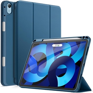 image:imageJETech Case Cover for iPad Air 11 M4M3M2 amp iPad Air 54 109 Black  For iPad Air 11 20262024 amp Air 54 109 20222020 Soft TPU Pencil Holder TriFold Stand Auto WakeBlue