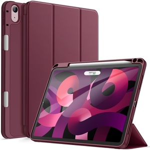 image:imageJETech Case Cover for iPad Air 11 M4M3M2 amp iPad Air 54 109 Black  For iPad Air 11 20262024 amp Air 54 109 20222020 Soft TPU Pencil Holder TriFold Stand Auto WakeWine