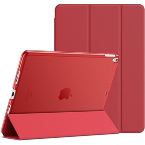 image:imageJETech Case Cover for iPad Pro 105 iPad Air 3rd Gen 2019 Black  For iPad Pro 105 2017 iPad Air 2019 Model Translucent Back TriFold Stand Auto WakeSleep ShockproofRed