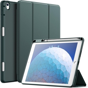 image:imageJETech Case Cover for iPad Pro 105 iPad Air 3rd Gen 2019 Black  Soft TPU Protection Pencil Holder TriFold Stand Pencil Charging Support Shockproof Lightweight Design Auto WakeSleepMisty Green
