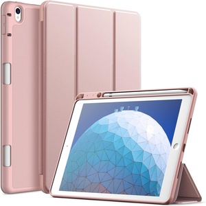 image:imageJETech Case Cover for iPad Pro 105 iPad Air 3rd Gen 2019 Black  Soft TPU Protection Pencil Holder TriFold Stand Pencil Charging Support Shockproof Lightweight Design Auto WakeSleepRose Gold