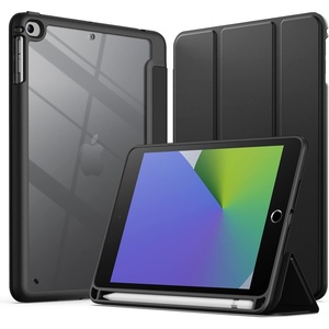 image:imageJETech Case Cover for iPad mini 5th4th Gen 20192015 Black  Clear Transparent Back Pencil Holder Slim Shockproof Protection TriFold Stand Auto WakeSleepBlack