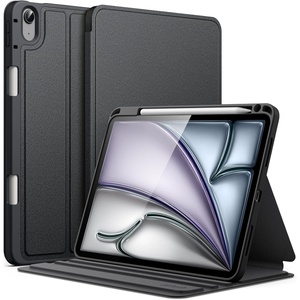 image:imageJETech Folio Case Cover for iPad Air 11 M4M3M2 amp iPad Air 54 Black  For iPad Air 11 20262024 amp Air 54 109 20222020 MultiAngle Stand Cover Pencil Holder Slim Cover Auto WakeSleepBlack