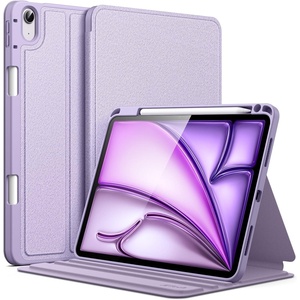 image:imageJETech Folio Case Cover for iPad Air 11 M4M3M2 amp iPad Air 54 Black  For iPad Air 11 20262024 amp Air 54 109 20222020 MultiAngle Stand Cover Pencil Holder Slim Cover Auto WakeSleepPurple