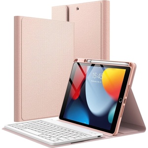 image:imageJETech Keyboard Case Cover for iPad 9th8th7th Gen 102 Black  Magnetic Detachable Bluetooth Keyboard Pencil Holder TPU Back Protection MultiAngle Stand LaptopStyle Typing ExperienceRose Gold