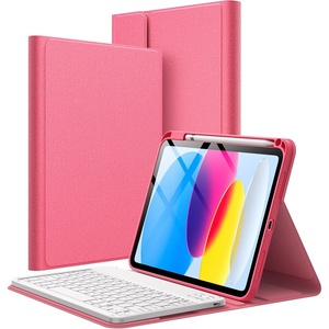 image:imageJETech Keyboard Case Cover for iPad 9th8th7th Gen 102 Black  Magnetic Detachable Bluetooth Keyboard Pencil Holder TPU Back Protection MultiAngle Stand LaptopStyle Typing ExperiencePink
