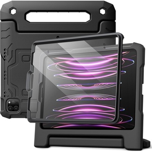 image:imageJETech Kids Case for iPad 6th5th Gen 97 20182017 Blue  Builtin Screen Protector 360 Rotating Handle Stand Shockproof FullBody Protection KidFriendly DesignBlack