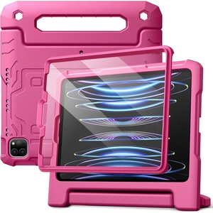 image:imageJETech Kids Case for iPad 6th5th Gen 97 20182017 Blue  Builtin Screen Protector 360 Rotating Handle Stand Shockproof FullBody Protection KidFriendly DesignPlum