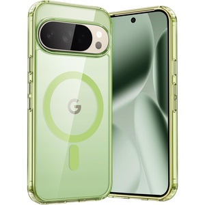 image:imageJETech Magnetic Case for Google Pixel 10 Pro XL Clear  Compatible with MagSafe Compatible with Pixelsnap Charger Shockproof Protective Phone Cover Scratch Resistant Clear BackJade