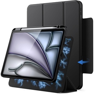 image:imageJETech Magnetic Detachable Case for iPad Air 11 M2M4 Air 54 Black  For iPad Air 54 109 20262020 Removable Rotating Cover Pencil Holder PortraitLandscape Stand Raised Screen ViewBlack
