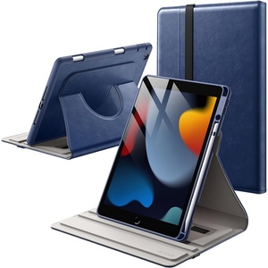 image:imageJETech Rotating Case Cover for iPad 9th8th7th Gen 102 Black  360 Rotation Stand Pencil Holder PU Leather Folio Full Protection DesignNavy