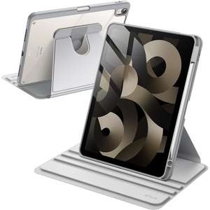 image:imageJETech Rotating Case Cover for iPad Air 11 M4M3M2 Air 54 109 Purple  For iPad Air 11 20262024 amp Air 54 109 20222020 360 Rotation Stand Clear Back Auto WakeSleep Pencil HolderSilver