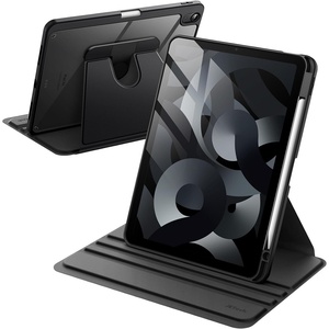 image:imageJETech Rotating Case Cover for iPad Air 11 M4M3M2 Air 54 109 Purple  For iPad Air 11 20262024 amp Air 54 109 20222020 360 Rotation Stand Clear Back Auto WakeSleep Pencil HolderBlack