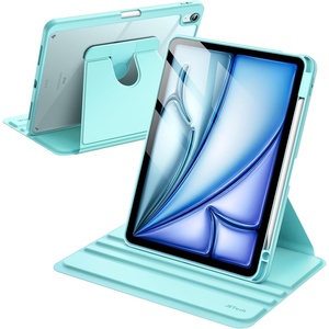 image:imageJETech Rotating Case Cover for iPad Air 11 M4M3M2 Air 54 109 Purple  For iPad Air 11 20262024 amp Air 54 109 20222020 360 Rotation Stand Clear Back Auto WakeSleep Pencil HolderMint Blue