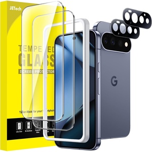 image:imageJETech Screen Protector for Google Pixel 10 Pro XL 22 Pack  with Camera Lens Protector HD Clear Tempered Glass AntiScratch Protection Easy Installation ToolPixel New Pro