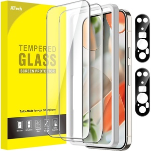 image:imageJETech Screen Protector for Google Pixel 10 Pro XL 22 Pack  with Camera Lens Protector HD Clear Tempered Glass AntiScratch Protection Easy Installation ToolPixel 9 Pro XL
