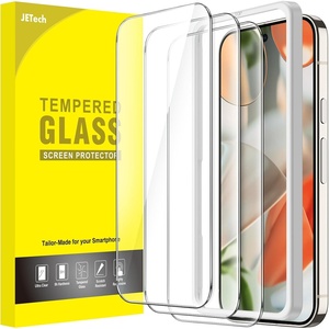 image:imageJETech Screen Protector for Google Pixel 1010 Pro99 Pro 3Pack  9H Tempered Glass HD Clear AntiScratch Protection Easy Installation ToolPixel 10 Pro XLPixel 9 Pro XL