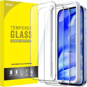 image:imageJETech Screen Protector for Google Pixel 1010 Pro99 Pro 3Pack  9H Tempered Glass HD Clear AntiScratch Protection Easy Installation ToolPixel 9a