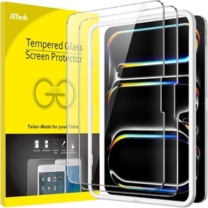 image:imageJETech Screen Protector for iPad 65 Air 21 Pro 97 2Pack  For iPad 97 20182017 Air 21 20142013 amp Pro 97 2016 9H Tempered Glass HD Clear AntiScratch Easy InstalliPadPro1120252024