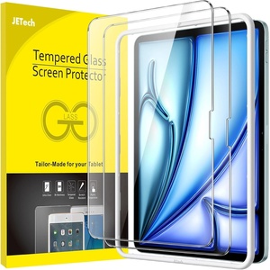 image:imageJETech Screen Protector for iPad 65 Air 21 Pro 97 2Pack  For iPad 97 20182017 Air 21 20142013 amp Pro 97 2016 9H Tempered Glass HD Clear AntiScratch Easy InstalliPad Air 11Inch M4M3M2