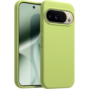 image:imageJETech Silicone Case for Google Pixel 10 Pro XL Obsidian  Silky Soft Touch Shockproof Protection Scratch Resistant Microfiber LiningLemongrass