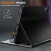 image:imageJETech Business Case Cover for iPad A16 11th10th Gen Black  For 20252022 Model PU Leather Design Pencil Holder amp Pocket MultiAngle ViewingBlack
