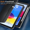 image:imageJETech Business Case Cover for iPad A16 11th10th Gen Black  For 20252022 Model PU Leather Design Pencil Holder amp Pocket MultiAngle ViewingBlack