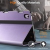 image:imageJETech Business Case Cover for iPad mini A17 Pro6th Gen 20242021 Black  PU Leather Design Pencil Holder amp Pocket MultiAngle ViewingLight Purple