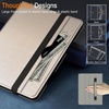 image:imageJETech Business Case Cover for iPad mini A17 Pro6th Gen 20242021 Black  PU Leather Design Pencil Holder amp Pocket MultiAngle ViewingStarlight