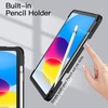 image:imageJETech Case Cover for iPad A16 11th10th Gen Navy  For 20252022 Model Clear Transparent Back Pencil Holder Slim Shockproof TriFold Stand Auto WakeSleepBlack