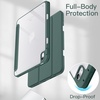 image:imageJETech Case Cover for iPad A16 11th10th Gen Navy  For 20252022 Model Clear Transparent Back Pencil Holder Slim Shockproof TriFold Stand Auto WakeSleepMisty Green