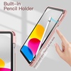 image:imageJETech Case Cover for iPad A16 11th10th Gen Navy  For 20252022 Model Clear Transparent Back Pencil Holder Slim Shockproof TriFold Stand Auto WakeSleepRose Gold