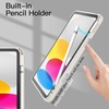 image:imageJETech Case Cover for iPad A16 11th10th Gen Navy  For 20252022 Model Clear Transparent Back Pencil Holder Slim Shockproof TriFold Stand Auto WakeSleepWhite