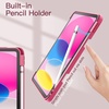 image:imageJETech Case Cover for iPad A16 11th10th Gen Navy  For 20252022 Model Clear Transparent Back Pencil Holder Slim Shockproof TriFold Stand Auto WakeSleepPink