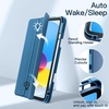 image:imageJETech Case Cover for iPad A16 11th10th Gen Navy  For 20252022 Model Clear Transparent Back Pencil Holder Slim Shockproof TriFold Stand Auto WakeSleepTeal