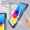 image:imageJETech Case Cover for iPad A16 11th10th Gen Navy  For 20252022 Model Clear Transparent Back Pencil Holder Slim Shockproof TriFold Stand Auto WakeSleepNavy Blue