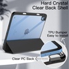 image:imageJETech Case Cover for iPad A16 11th10th Gen Navy  For 20252022 Model Clear Transparent Back Pencil Holder Slim Shockproof TriFold Stand Auto WakeSleepBlack