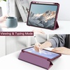 image:imageJETech Case Cover for iPad A16 11th10th Gen Navy  For 20252022 Model Clear Transparent Back Pencil Holder Slim Shockproof TriFold Stand Auto WakeSleepWine