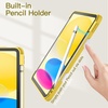 image:imageJETech Case Cover for iPad A16 11th10th Gen Navy  For 20252022 Model Clear Transparent Back Pencil Holder Slim Shockproof TriFold Stand Auto WakeSleepYellow