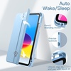 image:imageJETech Case Cover for iPad A16 11th10th Gen Navy  For 20252022 Model Clear Transparent Back Pencil Holder Slim Shockproof TriFold Stand Auto WakeSleepBlue