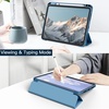 image:imageJETech Case Cover for iPad A16 11th10th Gen Navy  For 20252022 Model Clear Transparent Back Pencil Holder Slim Shockproof TriFold Stand Auto WakeSleepTeal