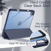 image:imageJETech Case Cover for iPad A16 11th10th Gen Navy  For 20252022 Model Clear Transparent Back Pencil Holder Slim Shockproof TriFold Stand Auto WakeSleepNavy Blue