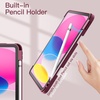 image:imageJETech Case Cover for iPad A16 11th10th Gen Navy  For 20252022 Model Clear Transparent Back Pencil Holder Slim Shockproof TriFold Stand Auto WakeSleepWine