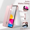 image:imageJETech Case Cover for iPad A16 11th10th Gen Navy  For 20252022 Model Clear Transparent Back Pencil Holder Slim Shockproof TriFold Stand Auto WakeSleepSandy Pink