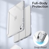 image:imageJETech Case Cover for iPad A16 11th10th Gen Navy  For 20252022 Model Clear Transparent Back Pencil Holder Slim Shockproof TriFold Stand Auto WakeSleepSilver