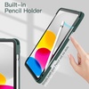 image:imageJETech Case Cover for iPad A16 11th10th Gen Navy  For 20252022 Model Clear Transparent Back Pencil Holder Slim Shockproof TriFold Stand Auto WakeSleepMisty Green