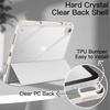image:imageJETech Case Cover for iPad A16 11th10th Gen Navy  For 20252022 Model Clear Transparent Back Pencil Holder Slim Shockproof TriFold Stand Auto WakeSleepWhite
