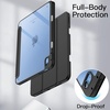 image:imageJETech Case Cover for iPad A16 11th10th Gen Navy  For 20252022 Model Clear Transparent Back Pencil Holder Slim Shockproof TriFold Stand Auto WakeSleepBlack