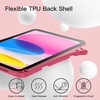 image:imageJETech Case Cover for iPad A16 11th10th Gen Navy  For 20252022 Model Soft TPU Pencil Holder TriFold Stand Auto WakeSleep Shockproof Lightweight DesignPink